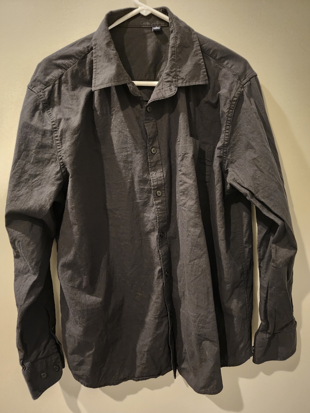 Men's Classic Gray Button-Up Shirt